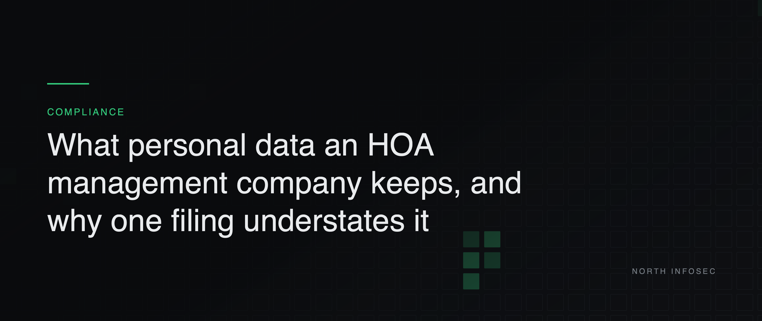 Article header: What personal data an HOA management company keeps, and why one filing understates it